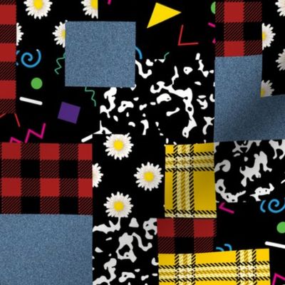 90's Patchwork Fabric