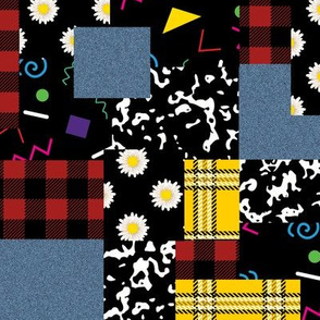 90's Patchwork Fabric