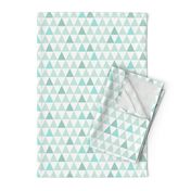 Mint Striped Triangles