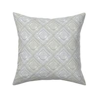 dot quilt silver gray