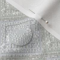 dot quilt silver gray