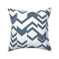 Canvas Denim Blue Chevron