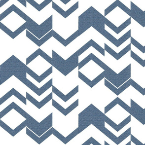 Canvas Denim Blue Chevron