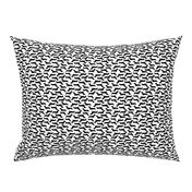 Dachshund Silhouette Pattern Black and White