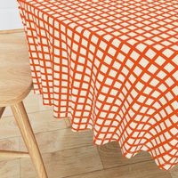 Marquise Orange and Cosmic Latte Gingham 