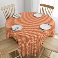 Marquise Orange and Cosmic Latte Gingham 