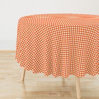 Marquise Orange and Cosmic Latte Gingham 