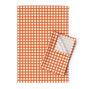 Marquise Orange and Cosmic Latte Gingham 