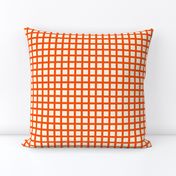 Marquise Orange and Cosmic Latte Gingham 