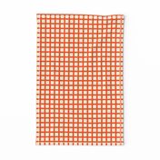 Marquise Orange and Cosmic Latte Gingham 