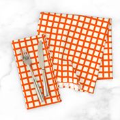 Marquise Orange and Cosmic Latte Gingham 