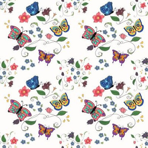 Butterfly Floral Small