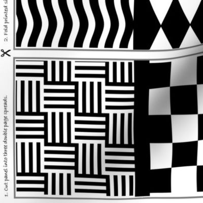 High contrast abstract shapes for baby