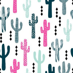 cactus magenta mint navy patterned trendy southwest cactus trend for kids clothes