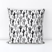 cactus black and white trendy grid tri triangle minimal scandi scandinavian tropical trendy black and white kids clothes decor nursery