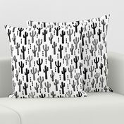 cactus black and white trendy grid tri triangle minimal scandi scandinavian tropical trendy black and white kids clothes decor nursery