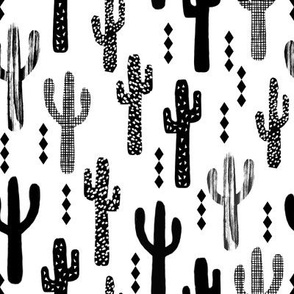 cactus black and white trendy grid tri triangle minimal scandi scandinavian tropical trendy black and white kids clothes decor nursery
