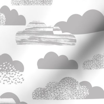 clouds white grey baby nursery fabric clouds fabric light grey fabric clouds nursery cute painted