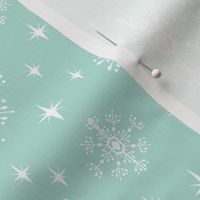 snowflakes mint winter xmas christmas holiday north pole santa elf kids