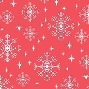 snowflakes red christmas inter holiday 