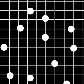 dot line black white