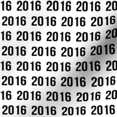 2016 happy new year letters numbers new years design in black and white minimal trendy