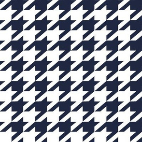 Holmes Houndstooth in atlantic and white