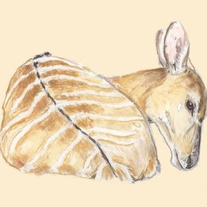 Nyala Antelope, Watercolor