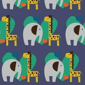 elephant loves giraffe