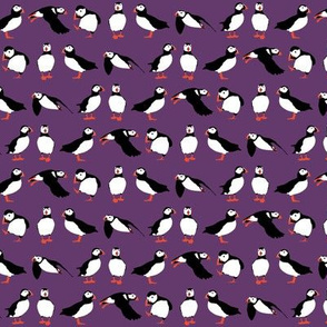 just puffins purple small