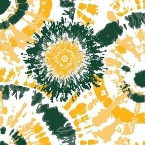 Green and Yellow Tie Dye 6" repeat