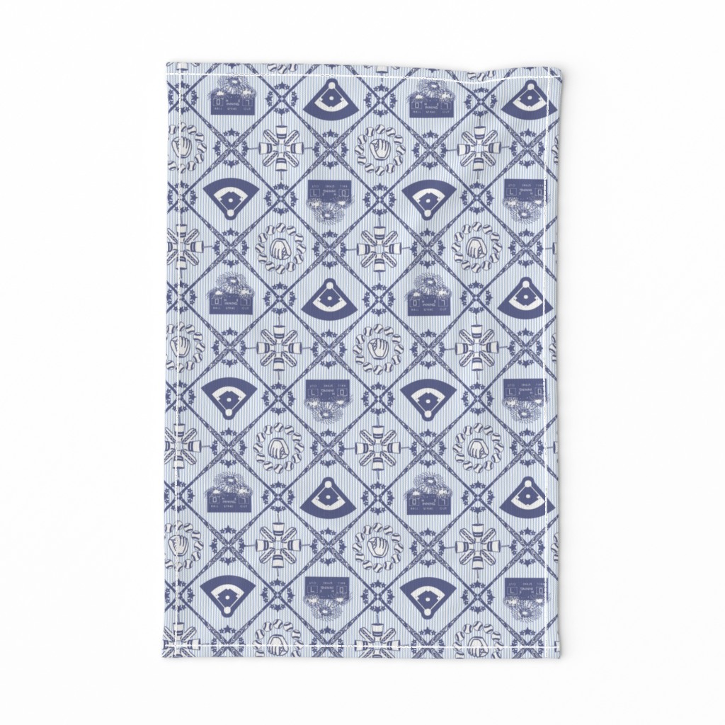 Baseball Diamonds Toile