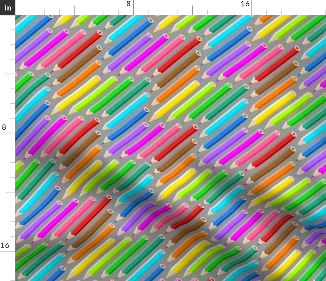 04506462 : coloured pencil crayons zigzag