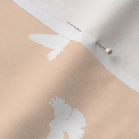 Doves in Flight, Peach Blush for Desert Meadow Collection