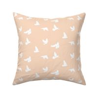 Doves in Flight, Peach Blush for Desert Meadow Collection