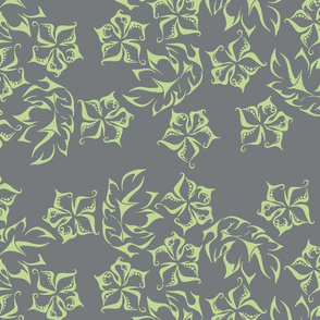 Tiki_Surf_Pattern_Grey+Green