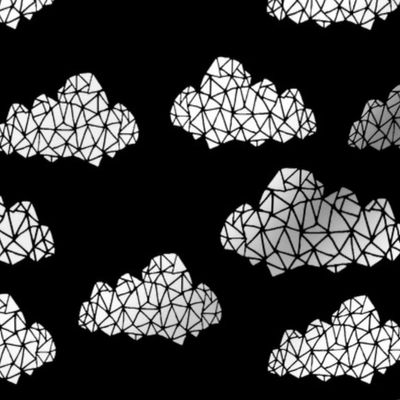 geo clouds // cool scandi scandinavian trendy clouds design for minimal nursery and trendy hipster baby decor