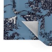 Jurassic toile blue and navy