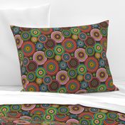 Colourful Multicolour Circles Geometric 