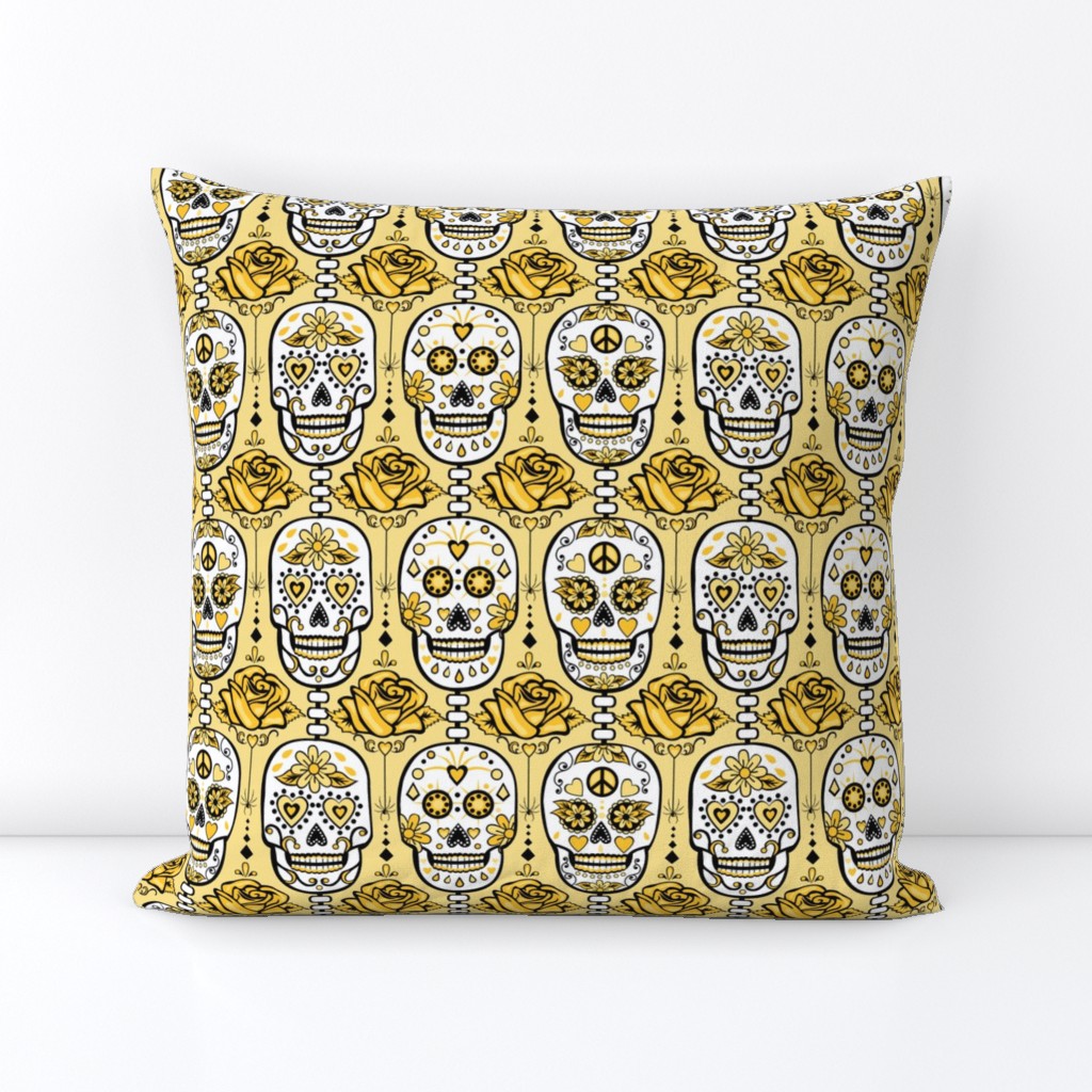 Yellow Sugar Skulls