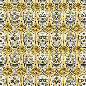 Yellow Sugar Skulls