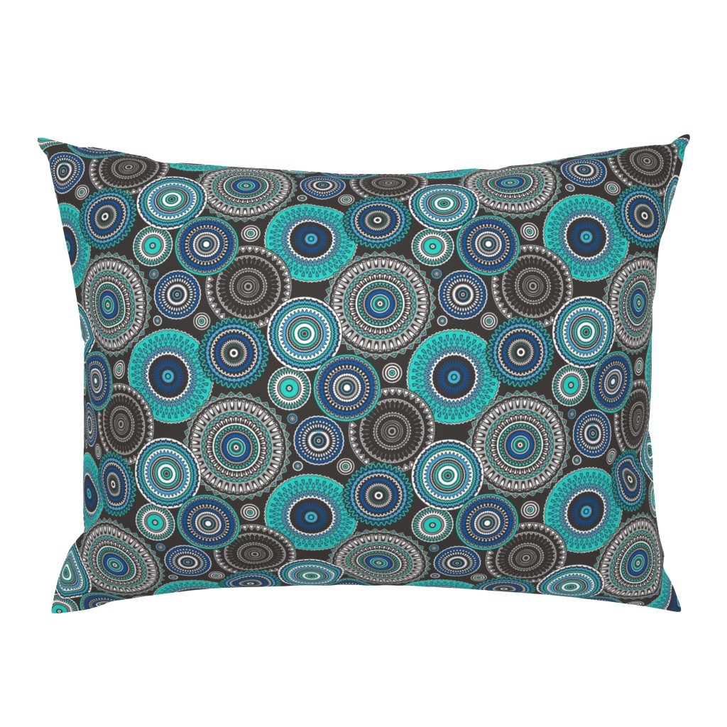 Circles Geometric in Blue