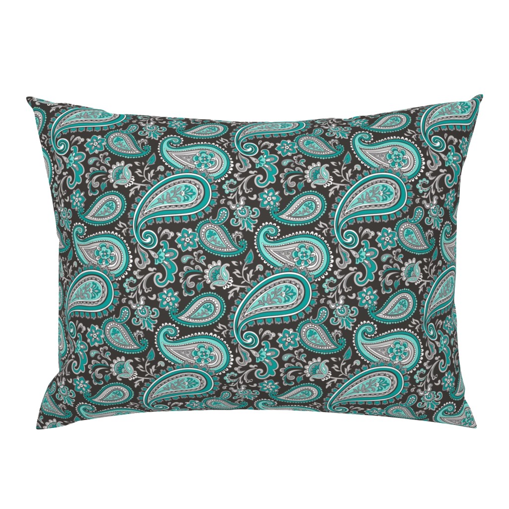 Modern Paisley in Mint Green