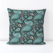 Modern Paisley in Mint Green