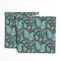 Modern Paisley in Mint Green