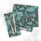 Modern Paisley in Mint Green