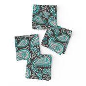 Modern Paisley in Mint Green