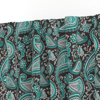 Modern Paisley in Mint Green