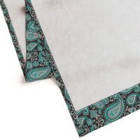 Modern Paisley in Mint Green