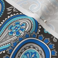 Modern Paisley in Blue